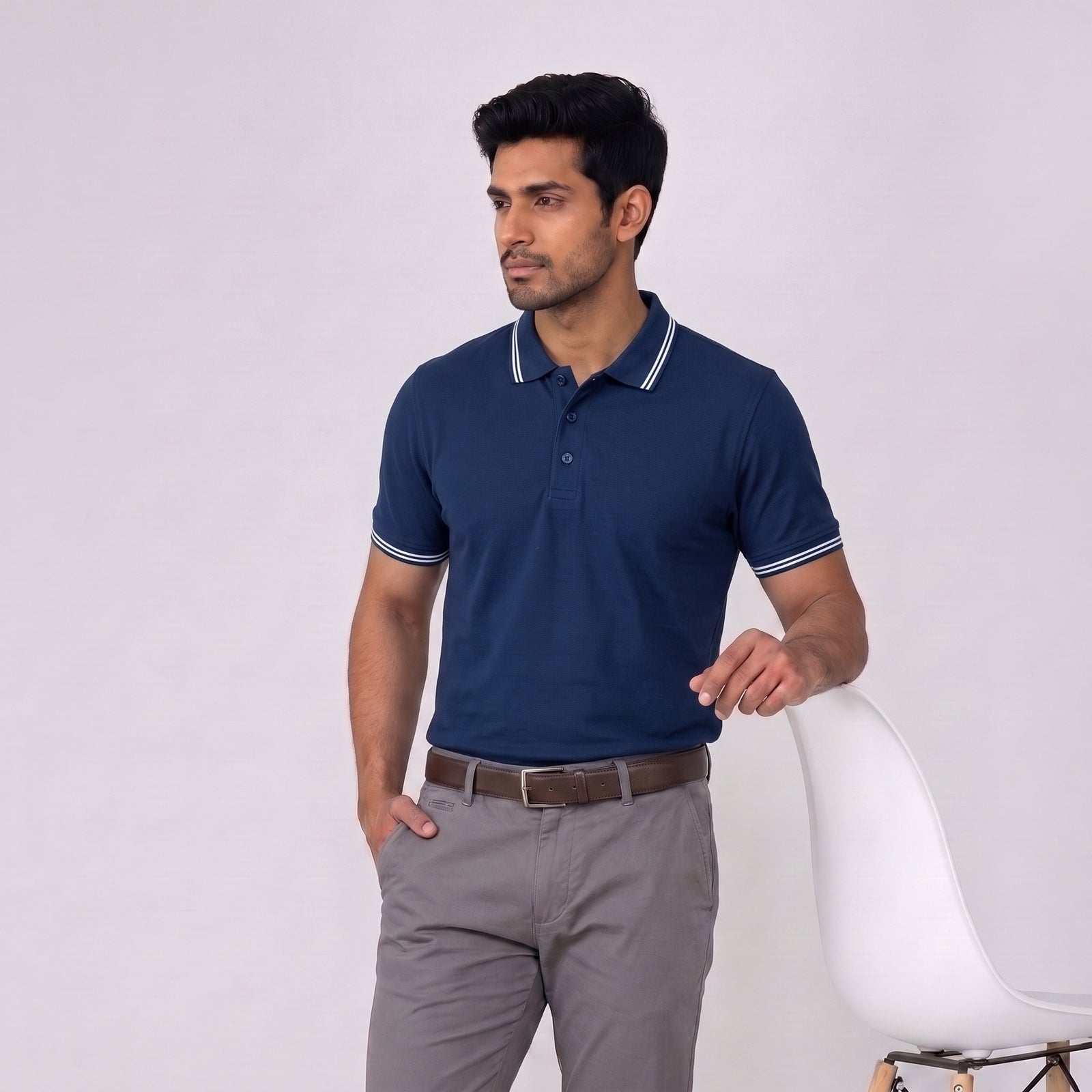 DUSSKY Prime Premium Cotton Polo T-Shirt