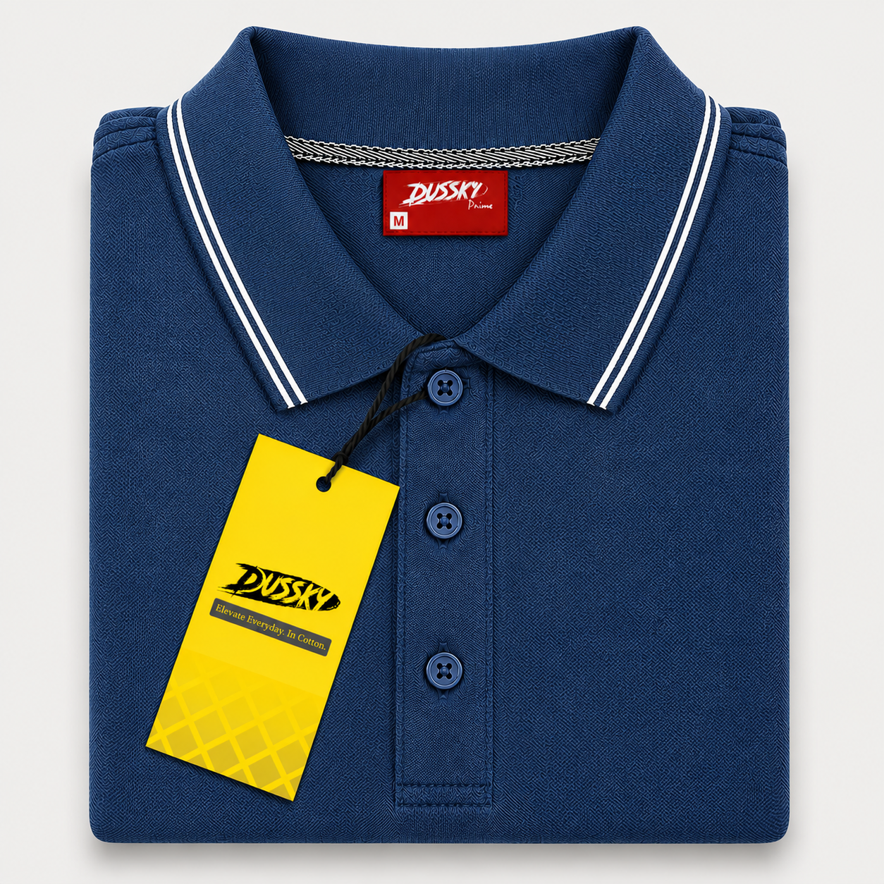 DUSSKY Prime Premium Cotton Polo T-Shirt