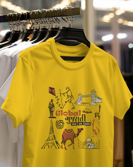 Global Gujarati Trending Cotton T-Shirts