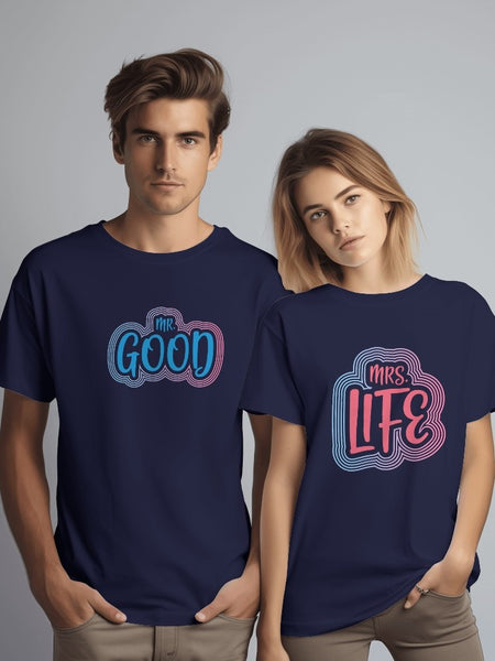 Good Life - Best Couple T-Shirts Design