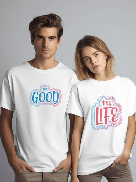 Good Life - Best Couple T-Shirts Design
