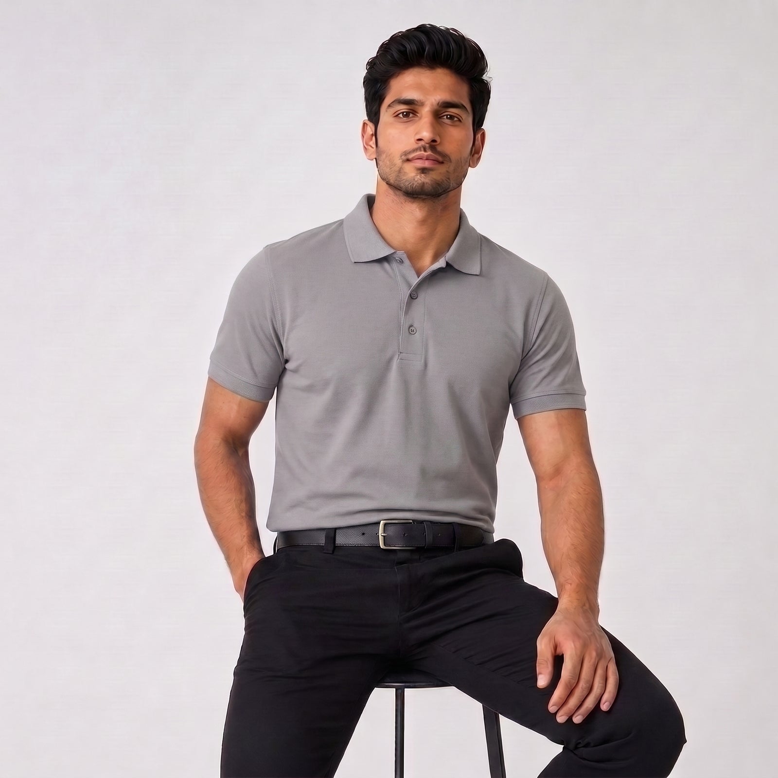 DUSSKY Frugal Premium Cotton Polo T-Shirt
