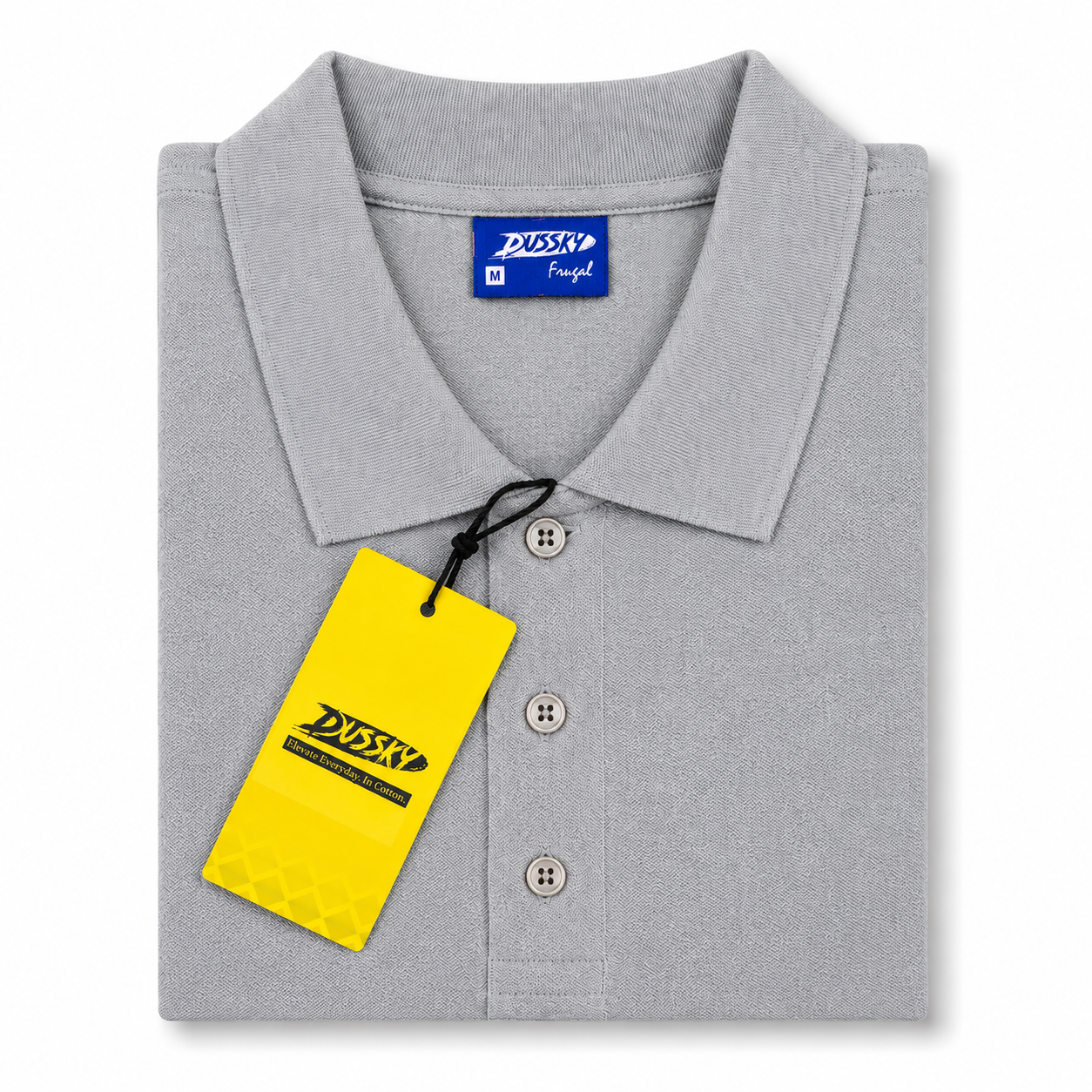 DUSSKY Frugal Premium Cotton Polo T-Shirt