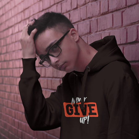 Never Give Up Premium Hoodie