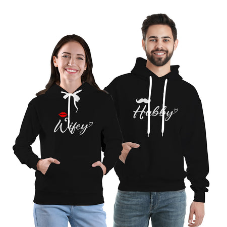 Hubby Wifey Matching Hoodie