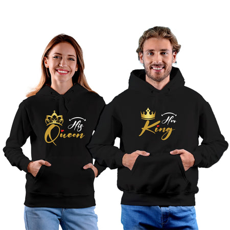 Her King, His Queen Pair Hoodie