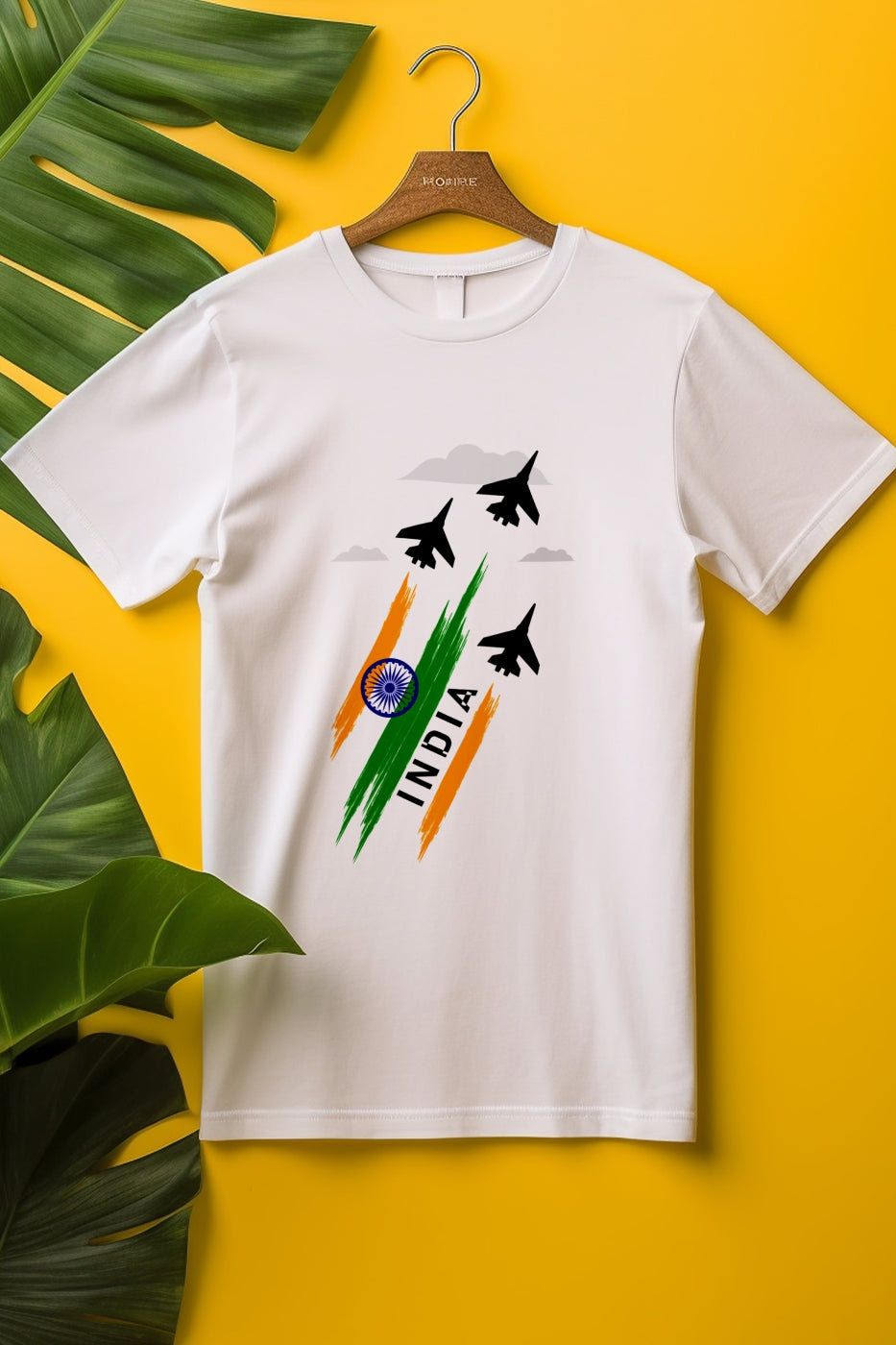 India on moon T-shirt