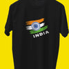 Indian Flag on Heart T-shirt