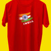 Indian Flag on Heart T-shirt