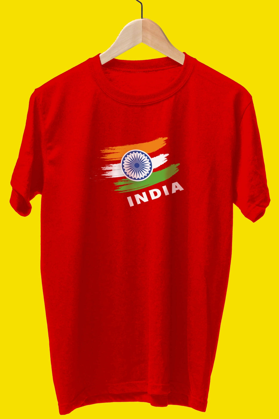 Indian Flag on Heart T-shirt