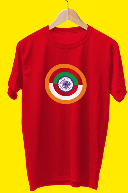India Flag Circle on t-shirt