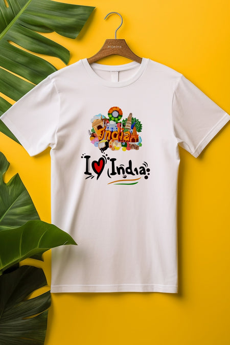 I love India Colorful T-shirt