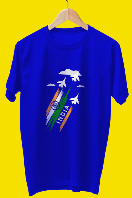 India on moon T-shirt