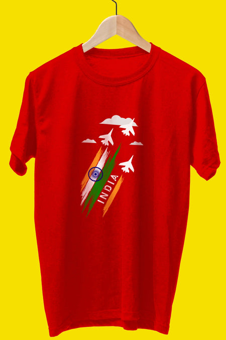 India on moon T-shirt