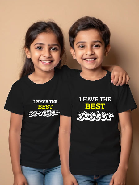 I have Best Brother, Sister - T-Shirts Combo For Rakhi