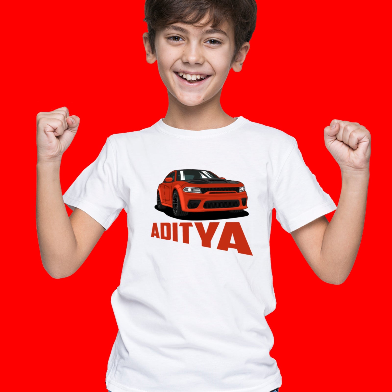 Cars T-shirt with Boy Name