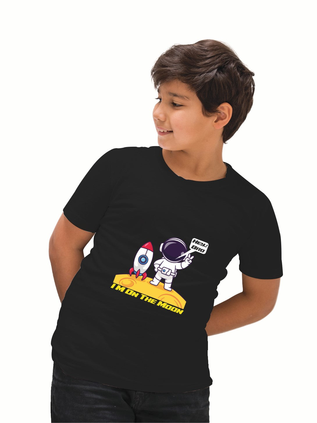 On the moon astronaut design t-shirt