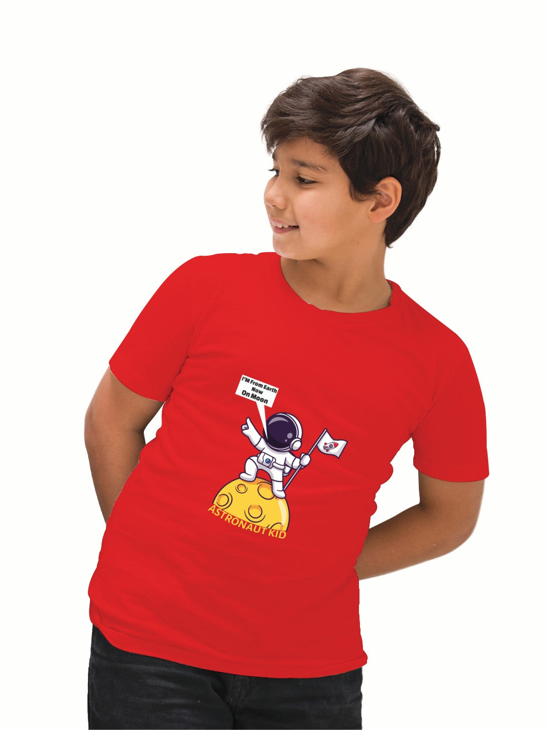 Astronaut Kid Tshirt with Custom Name