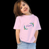 Girls Name on T-shirt with Flowers Around
