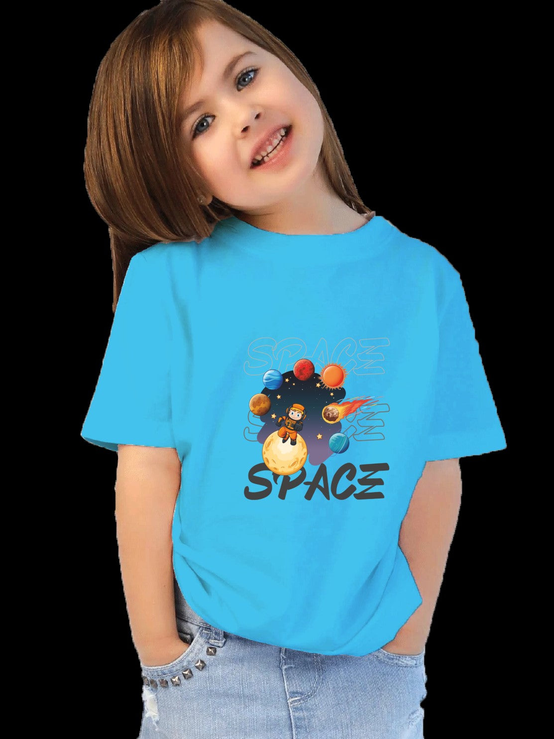 Space girl stylish t-shirts
