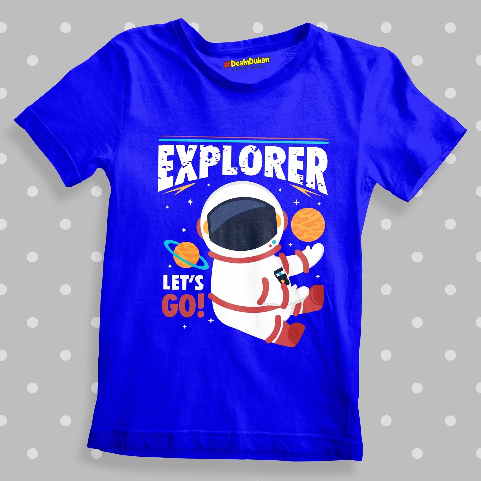 Lets Go Kids Space Cotton  T-shirt