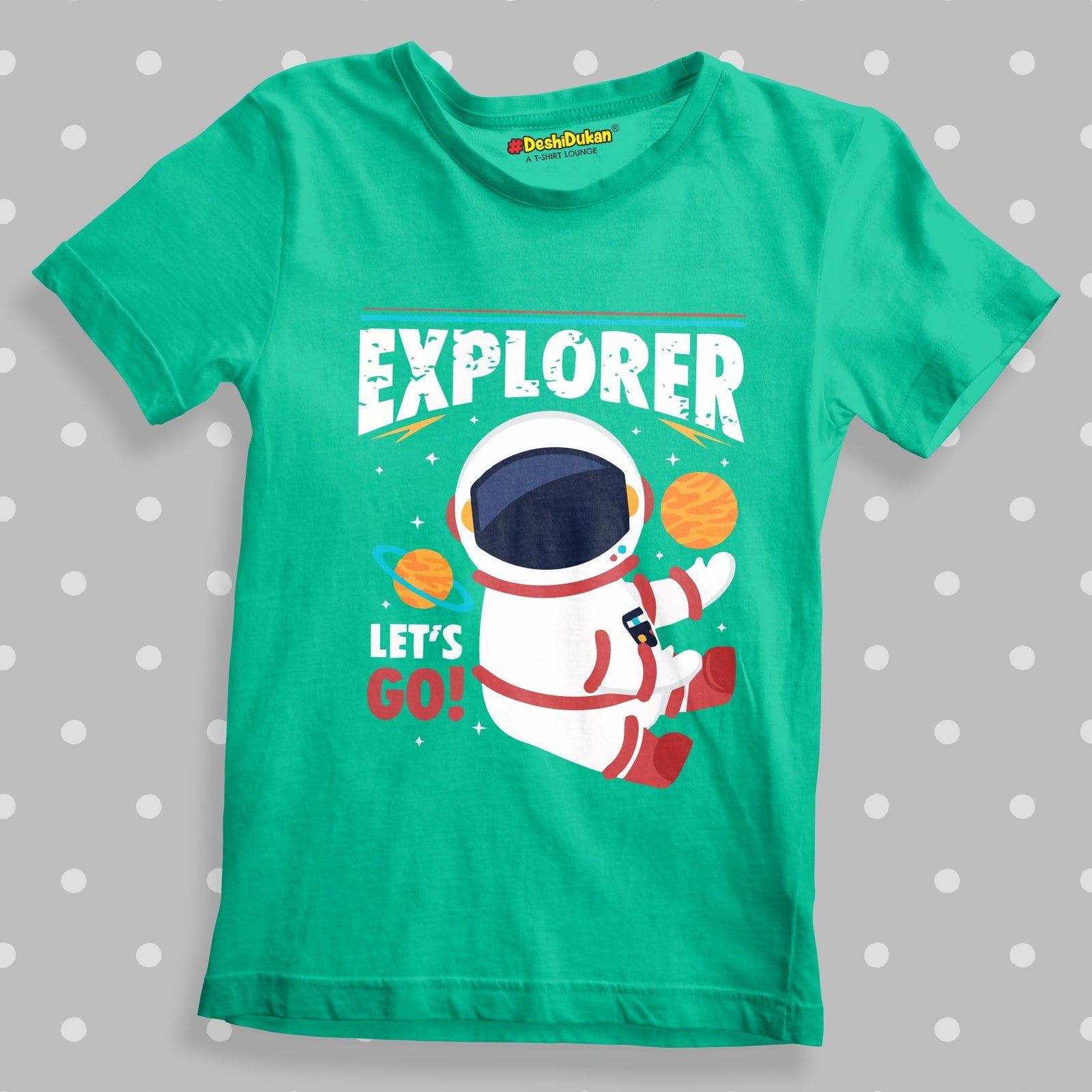 Lets Go Kids Space Cotton  T-shirt