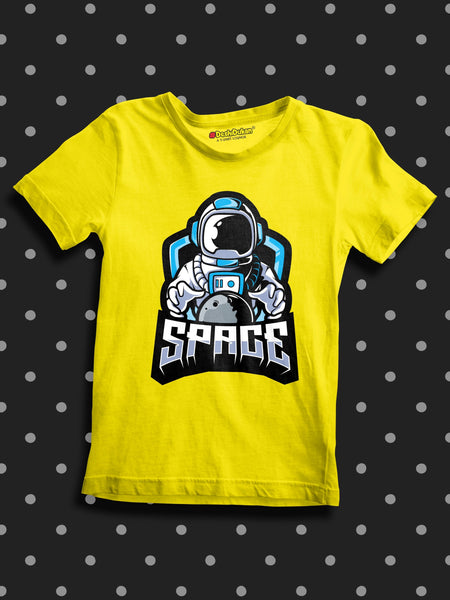 Space Suit With moon T-shirt