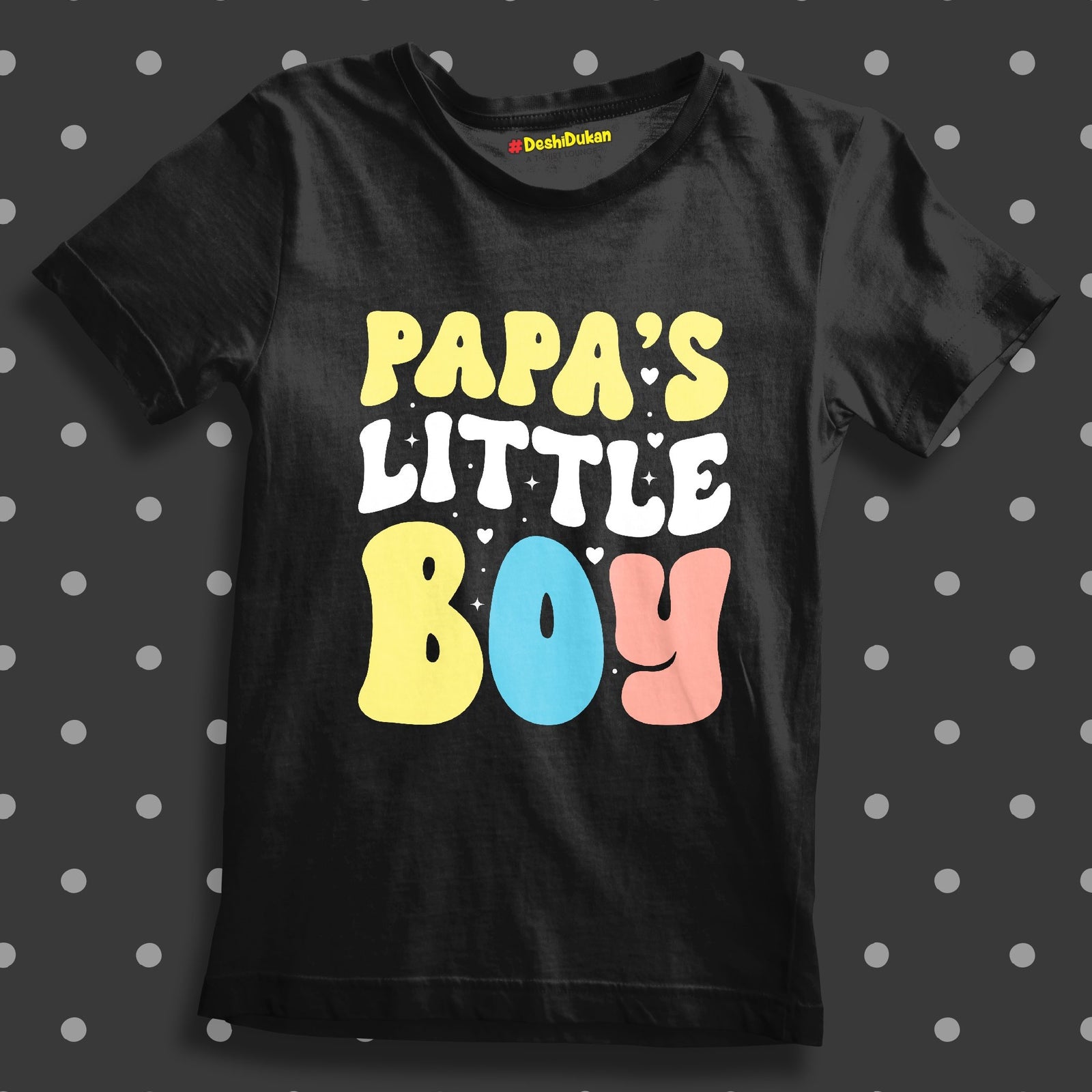 Papa's Little Boy Kids T-shirt
