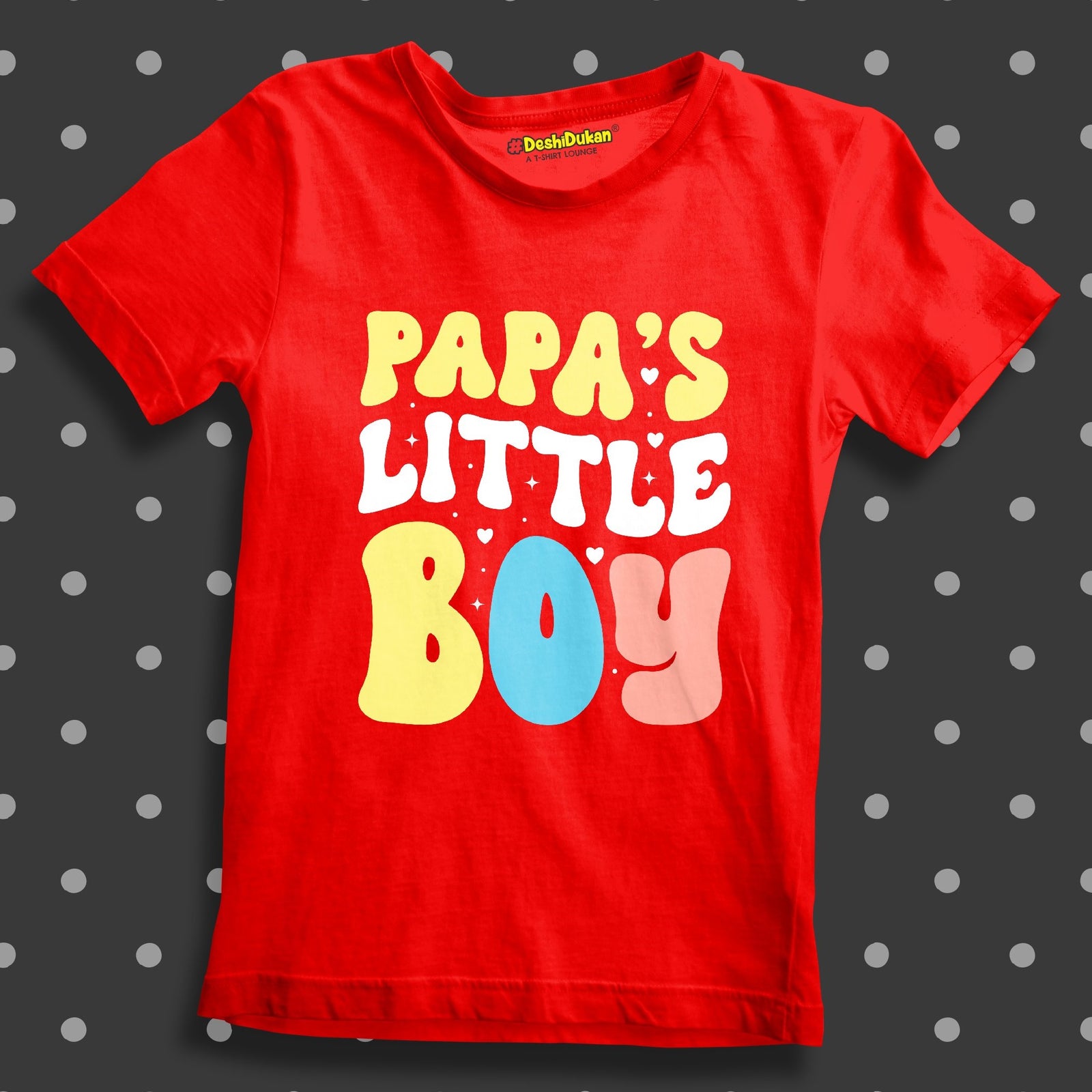 Papa's Little Boy Kids T-shirt