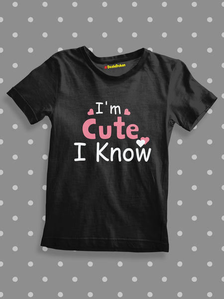 I m Cute I Know Baby T-shirt