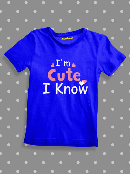 I m Cute I Know Baby T-shirt