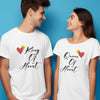 King-Queen Of Heart Couple T-shirt Pair