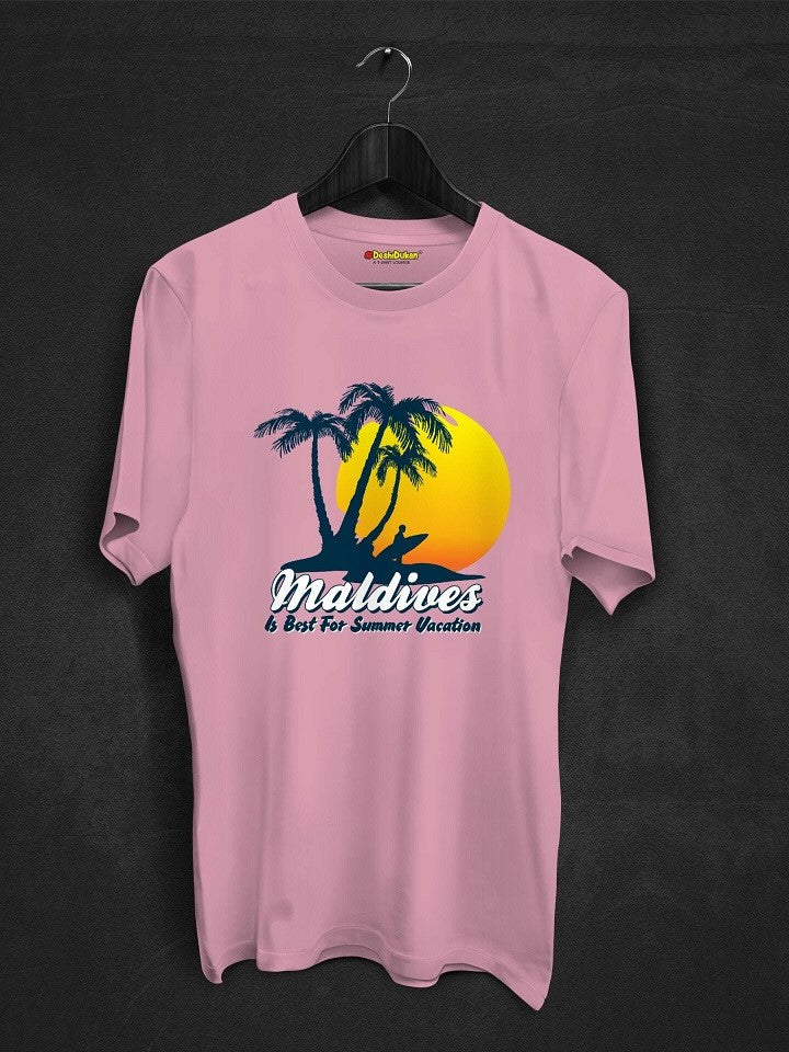 Maldives Sunset Beach View T-shirt