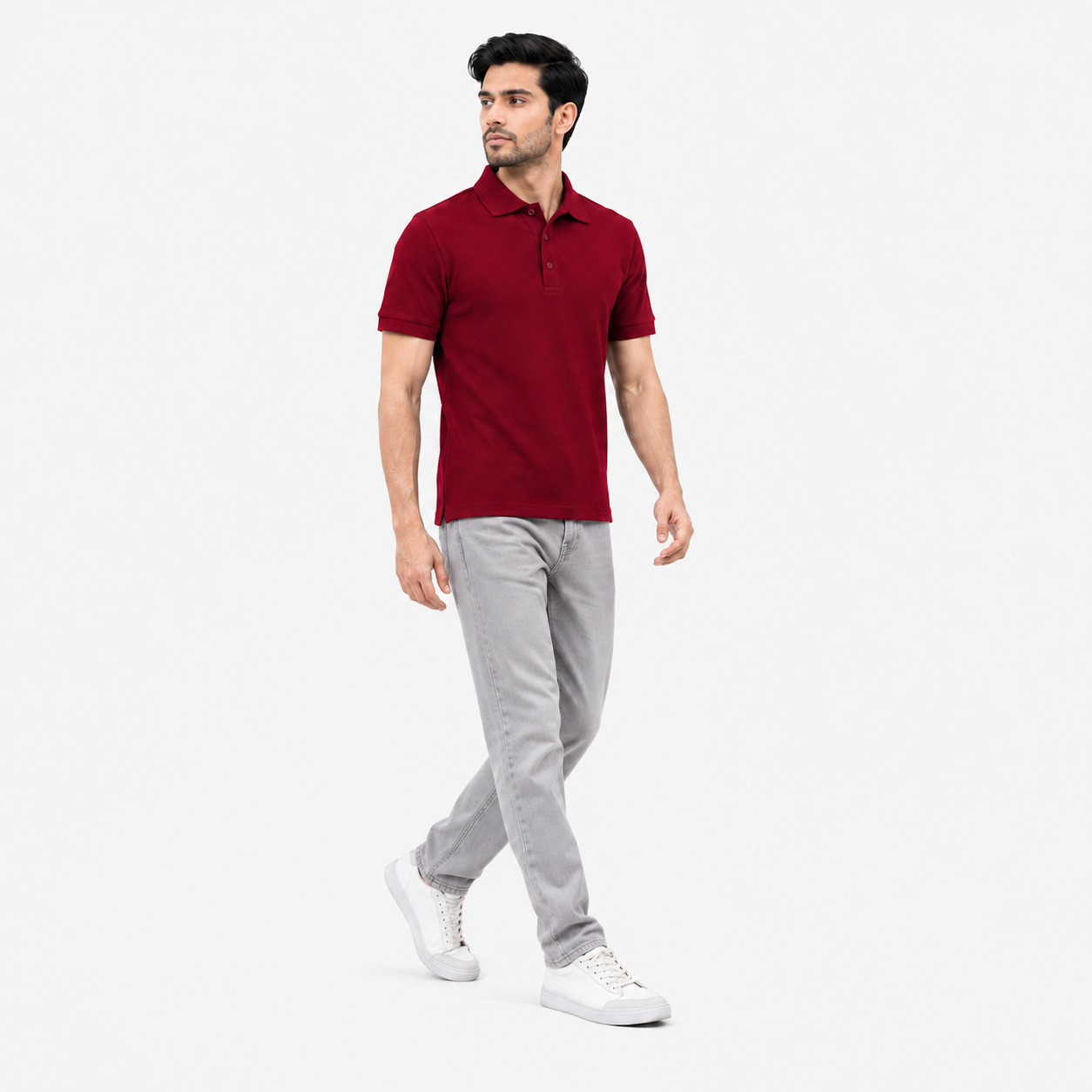VESTO Premium Polyester Cotton Blend Polo T-Shirt