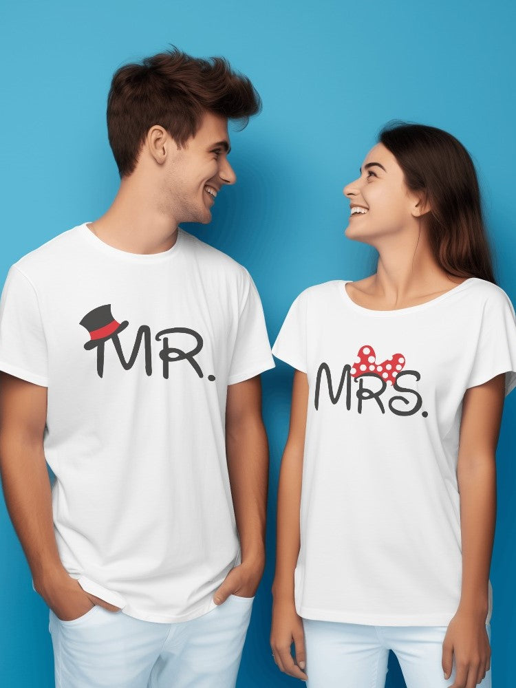 Mister Mrs - Latest Couple T-Shirts Design