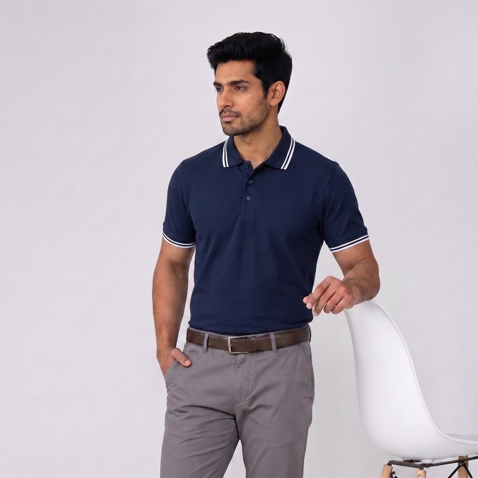 DUSSKY Prime Premium Cotton Polo T-Shirt