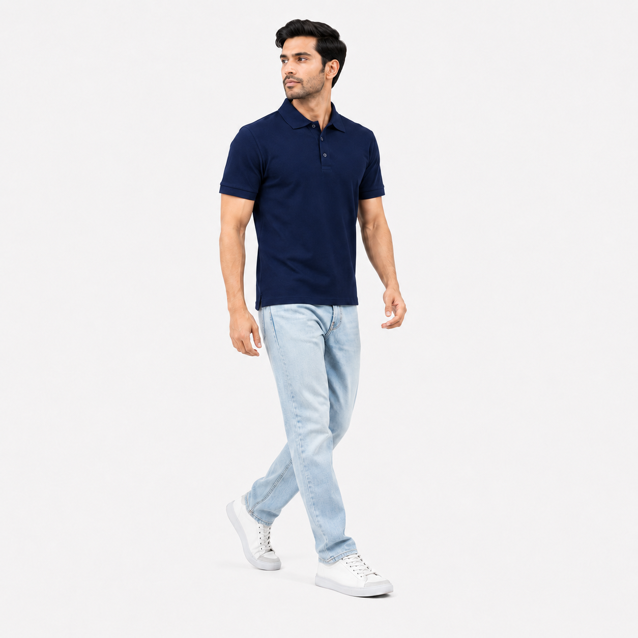 VESTO Premium Polyester Cotton Blend Polo T-Shirt