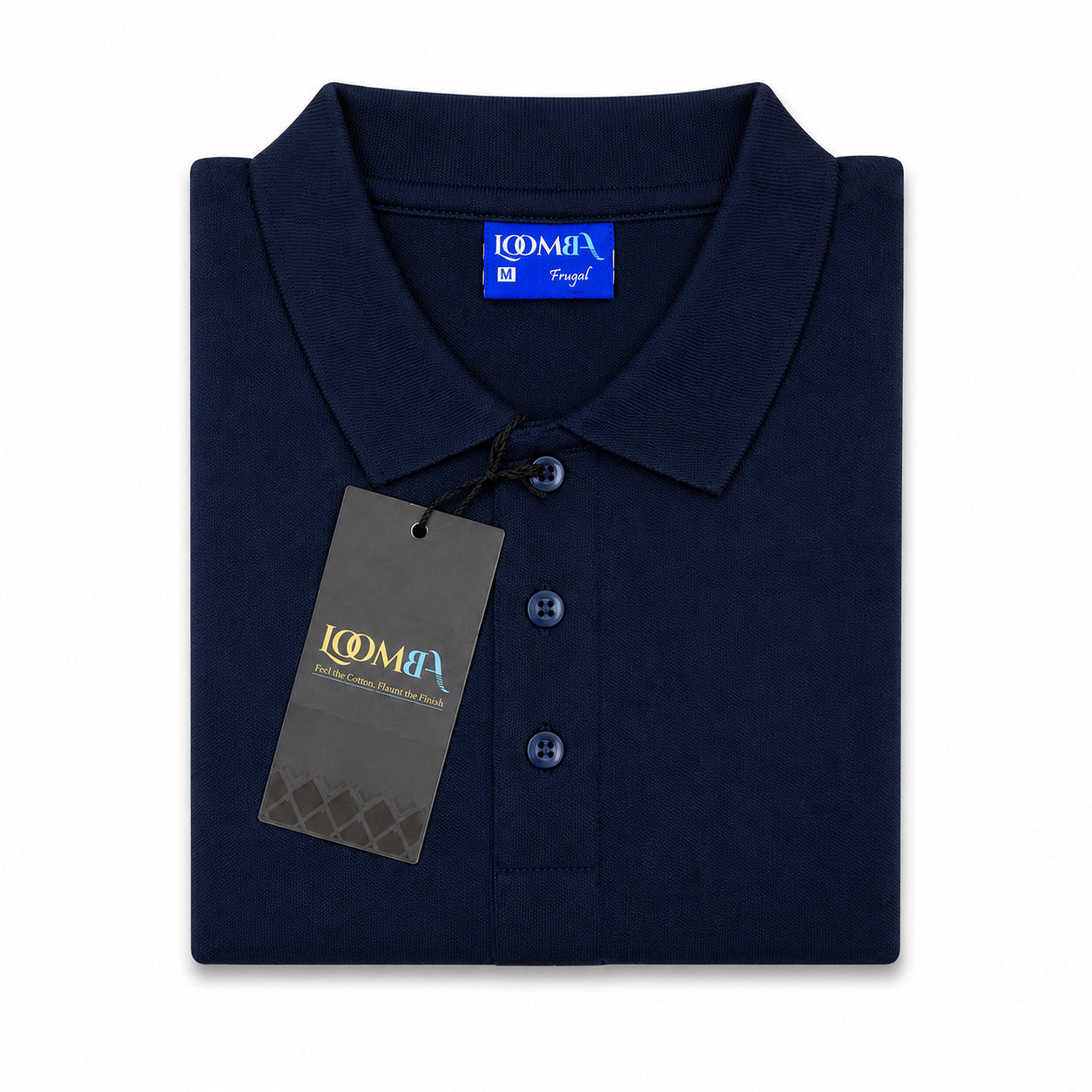 LOOMBA FRUGAL Premium Cotton-Blend Polo T-Shirt