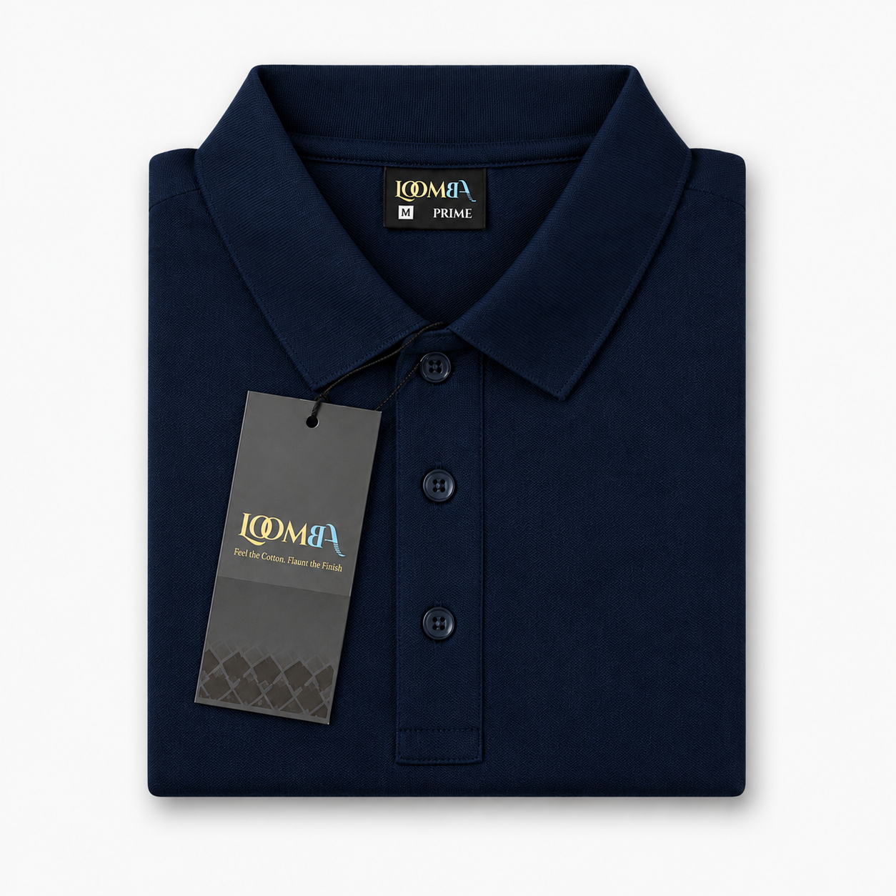 Industrial Back Office Uniform | LOOMBA PRIME Premium Cotton-Polyester Polo T-Shirt