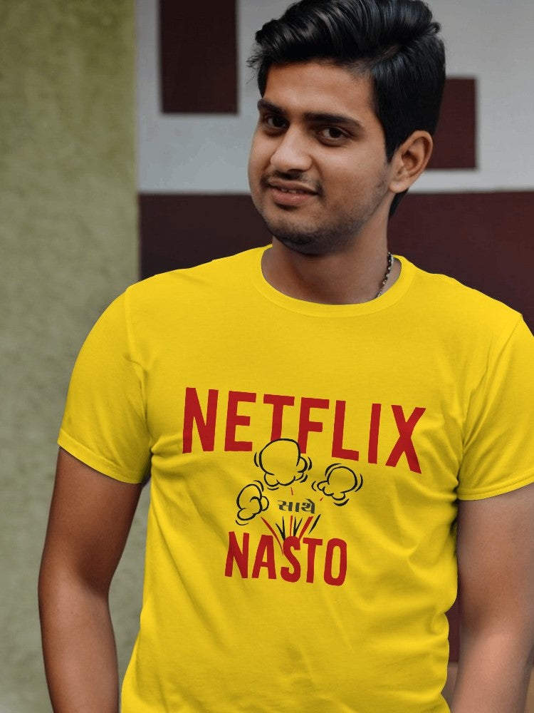 Netflix Sathe Nasto - Gujarati Funky T-Shirts