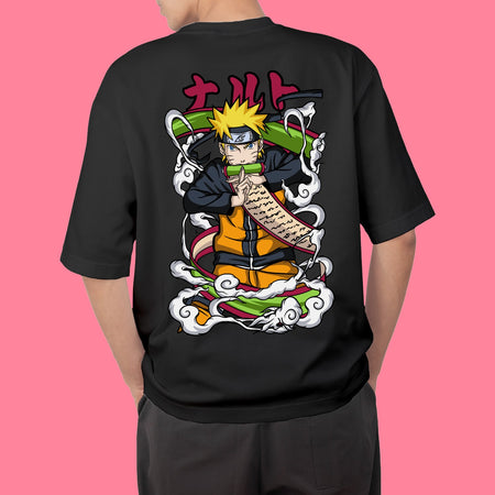 Naruto Anime Printed Oversized Fit T-Shirt