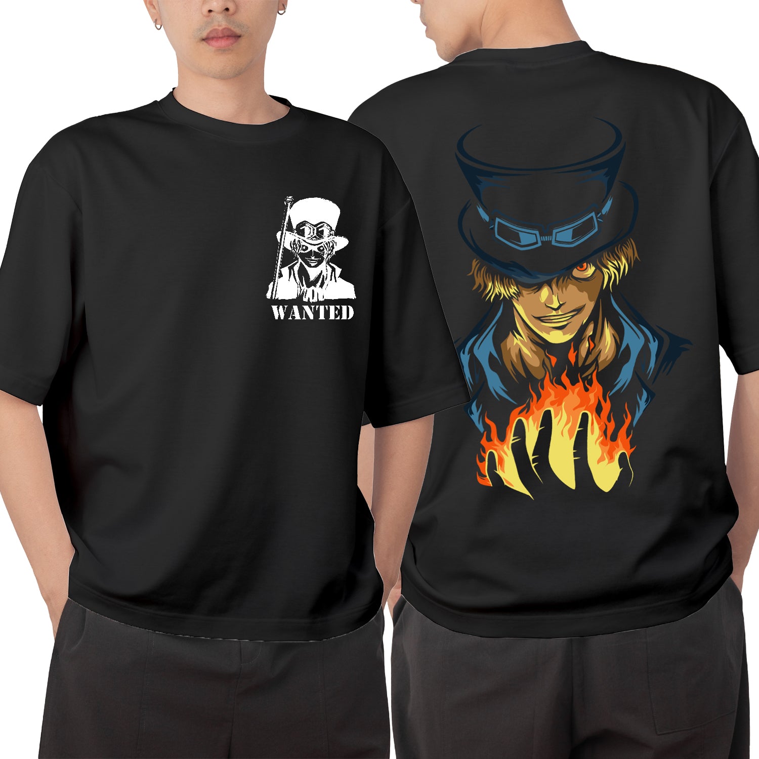 Sabo Anime Graphic Oversize T-shirt
