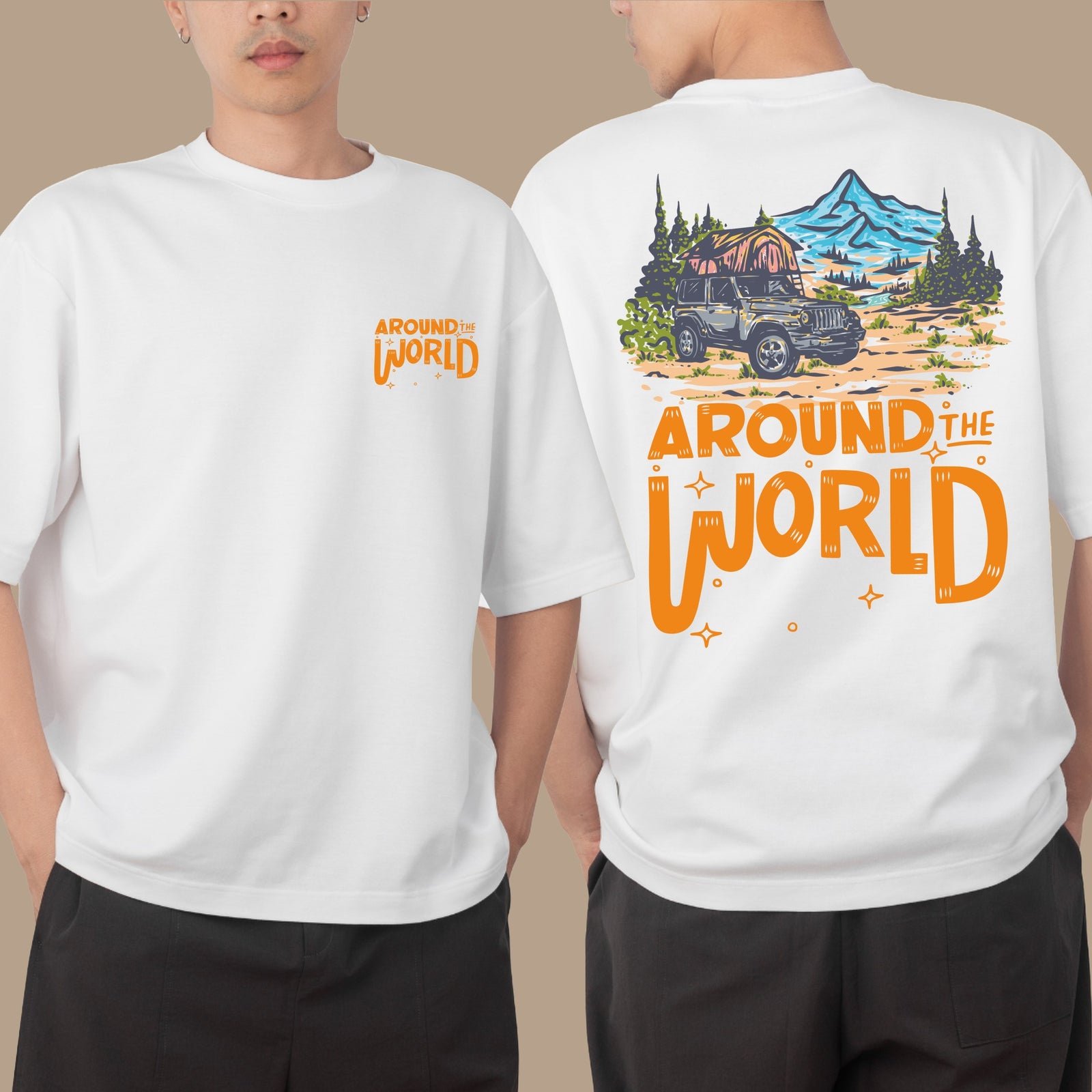 Arround The World Oversize T-shirt