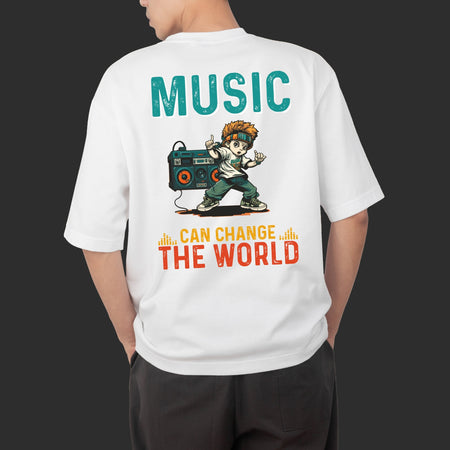 Music Can Change The World Oversize T-shirt