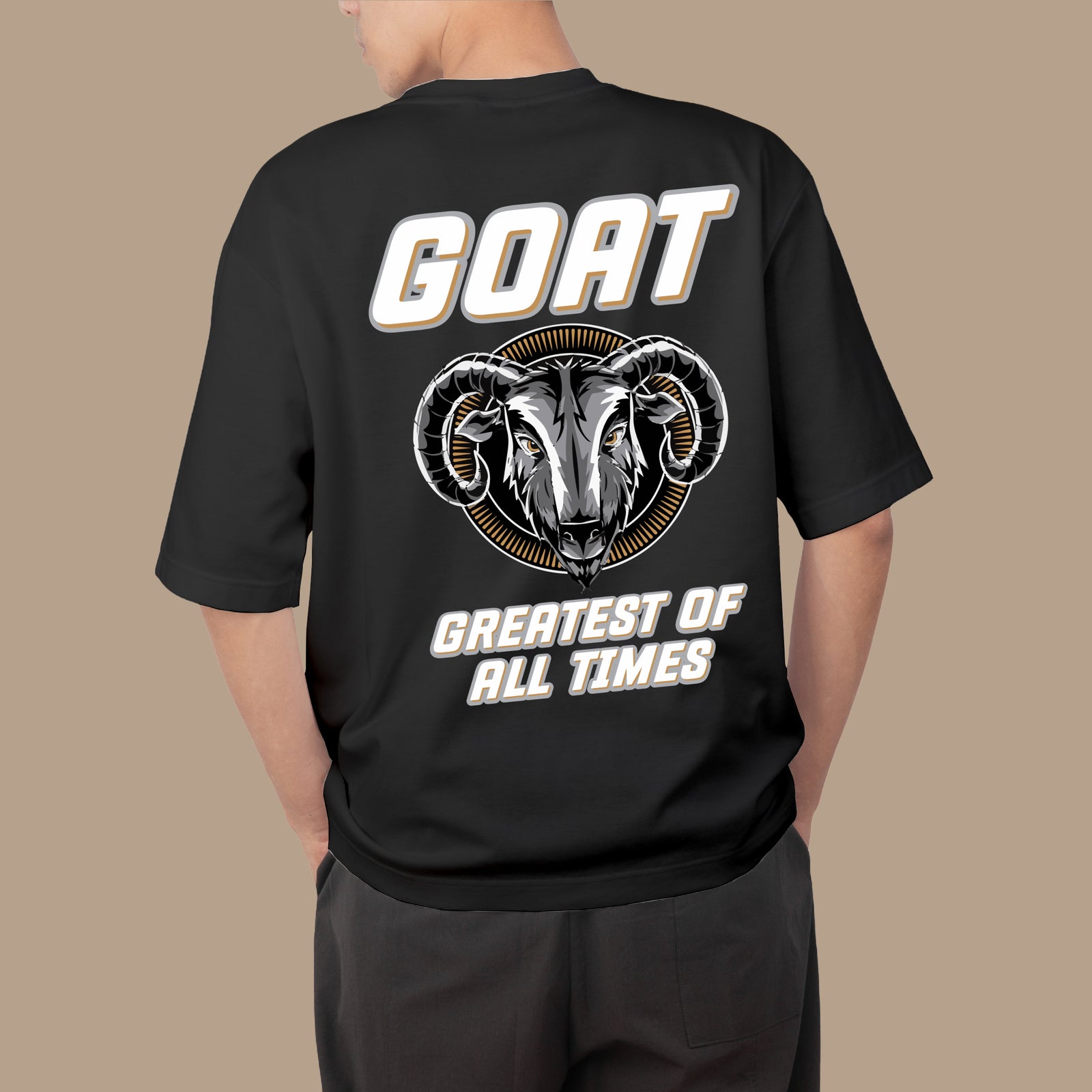 Goat Greatest Of All Times Oversize T-shirt