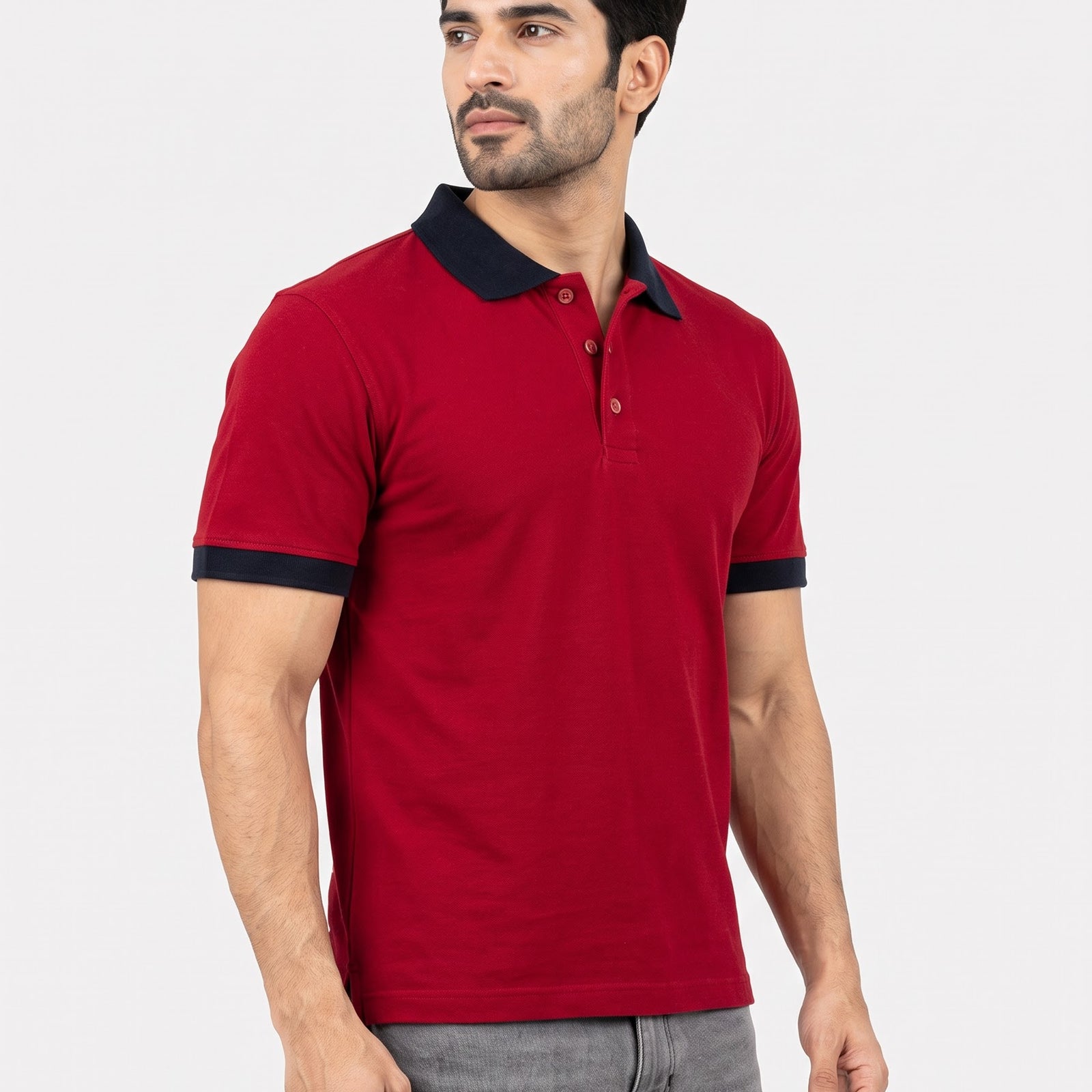 VESTO Premium Polyester Cotton Blend Polo T-Shirt