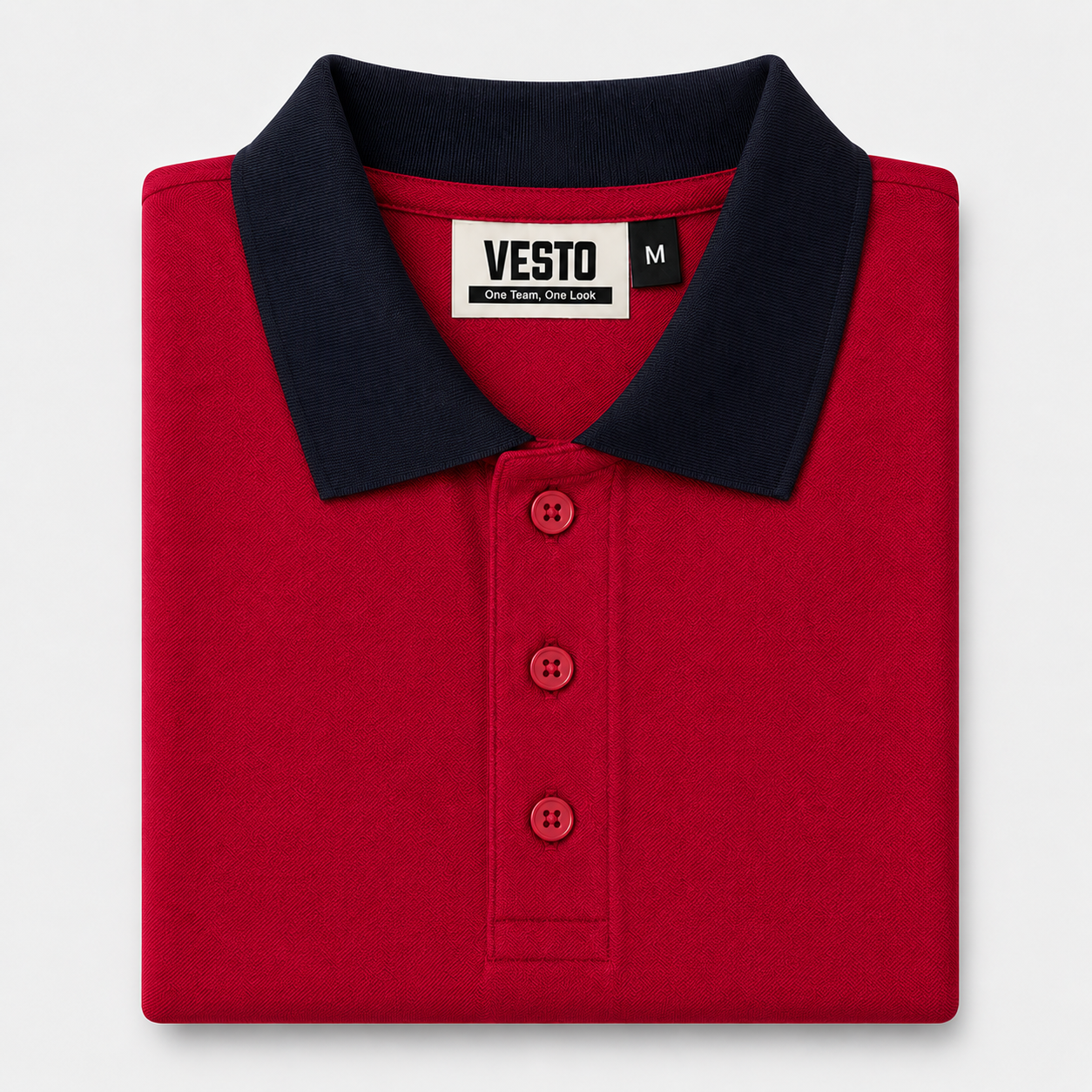 VESTO Premium Polyester Cotton Blend Polo T-Shirt