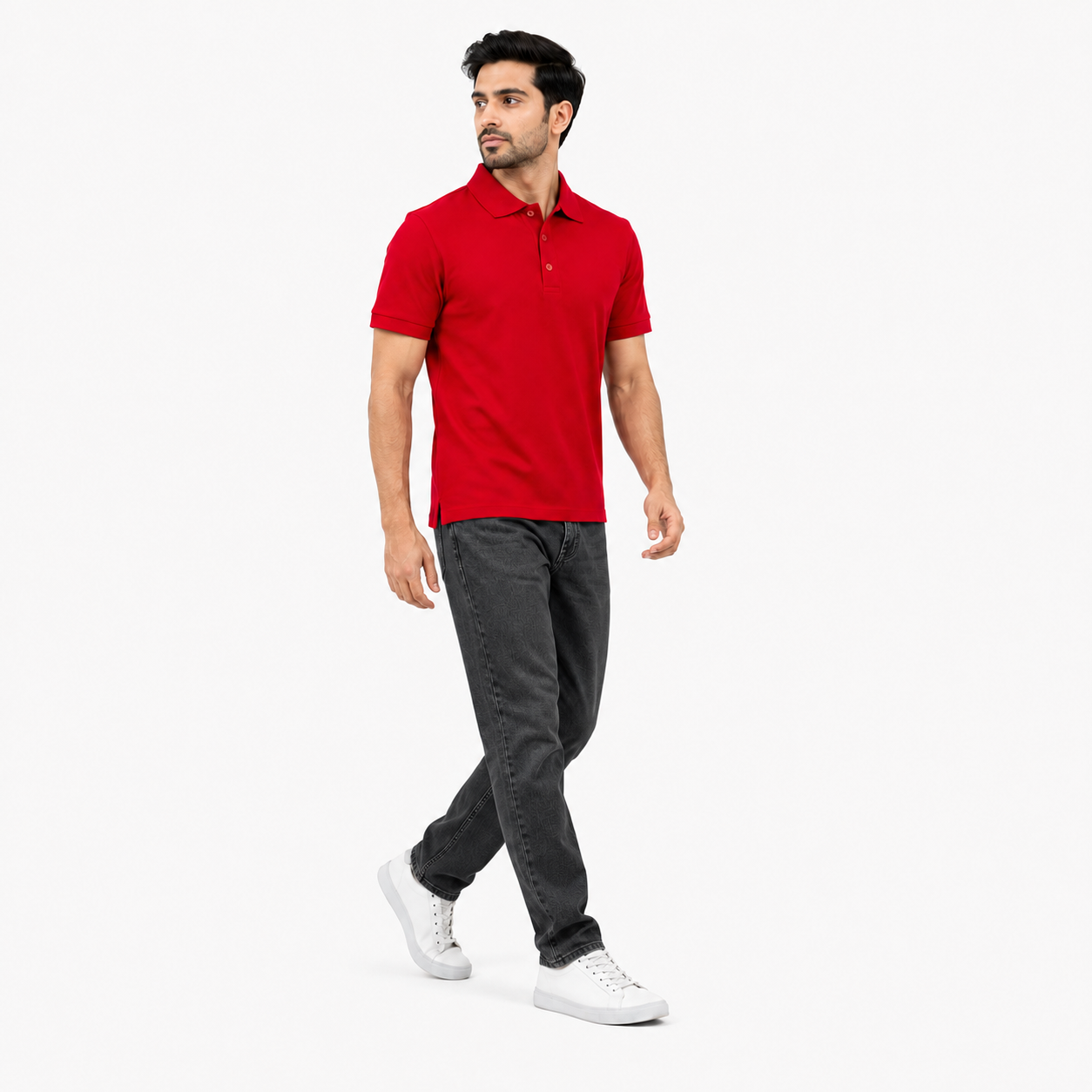 VESTO Premium Polyester Cotton Blend Polo T-Shirt