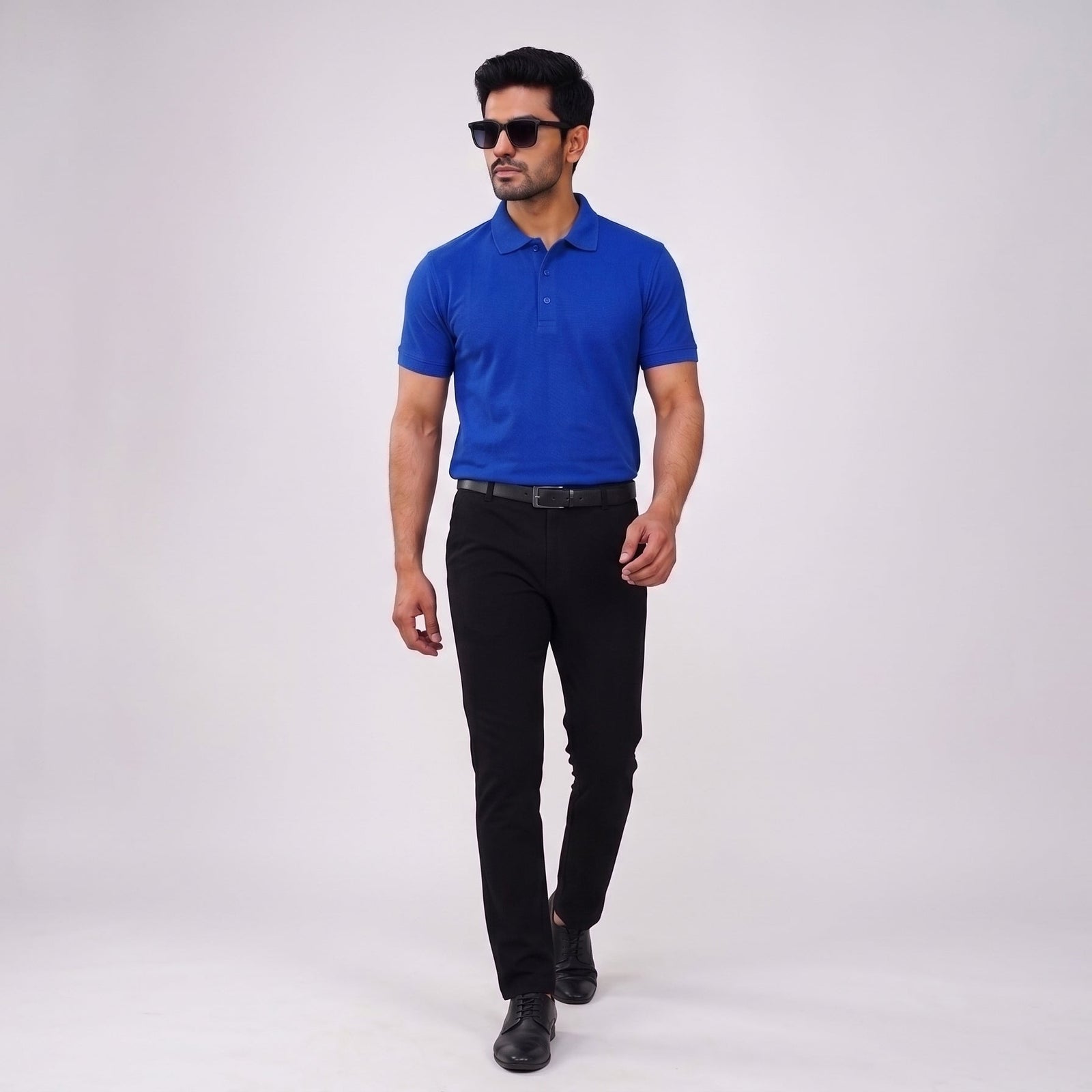 LOOMBA FRUGAL Premium Cotton-Blend Polo T-Shirt