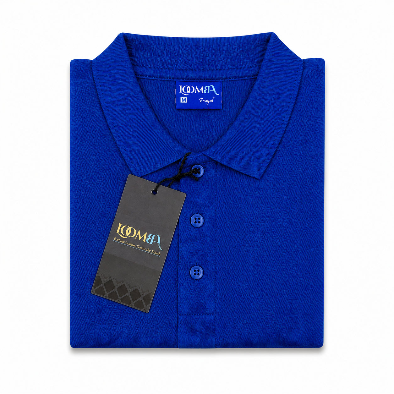 LOOMBA FRUGAL Premium Cotton-Blend Polo T-Shirt